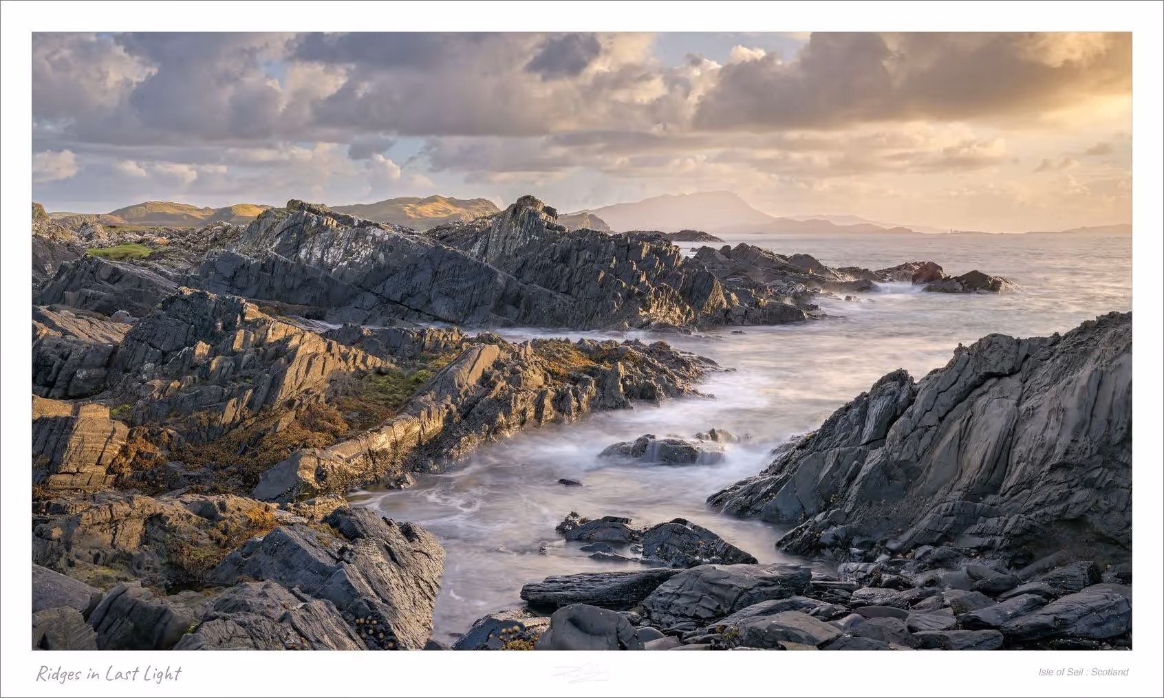 Ridges in Last Light — Isle of Seil : Scotland