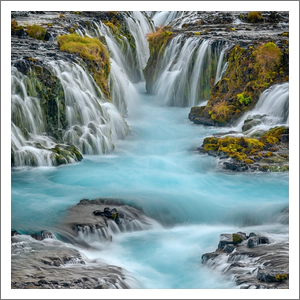 Blue Waters of Brúarfoss